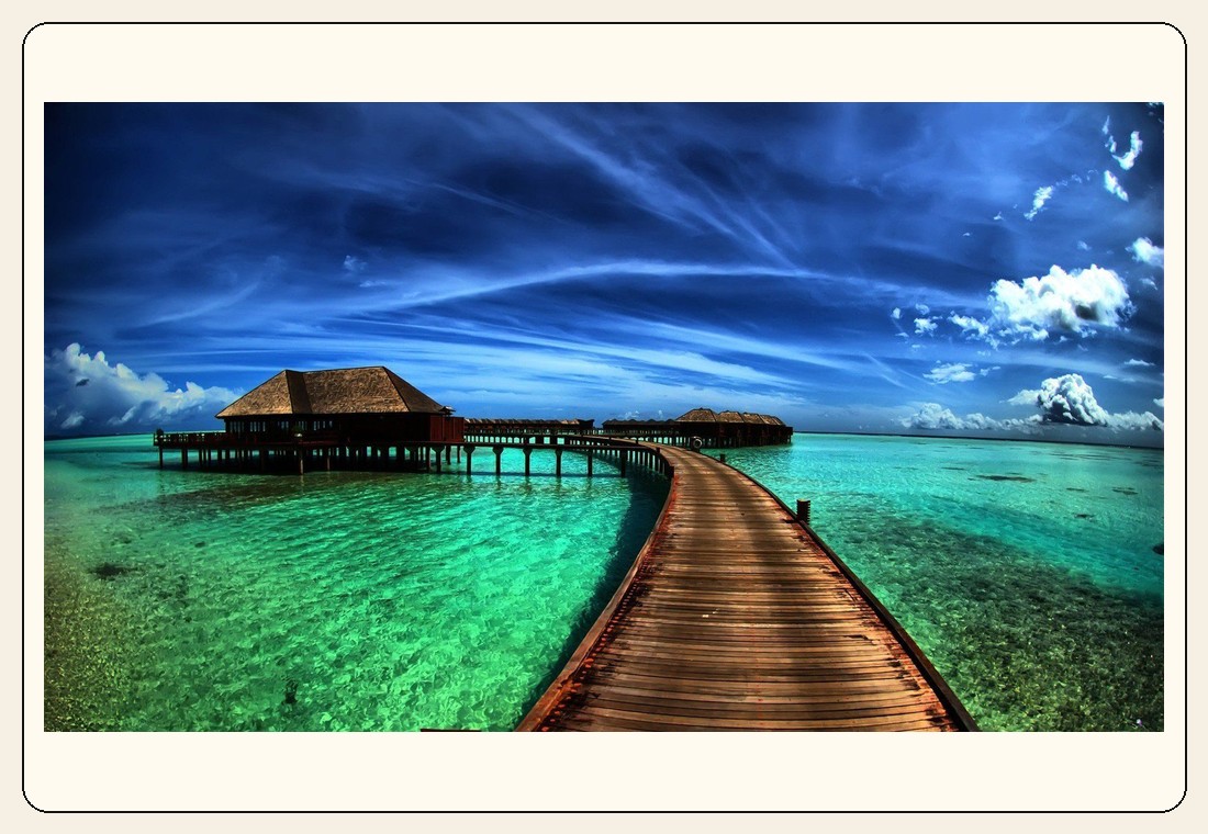 Maldives tourism promotional motion graphic cover